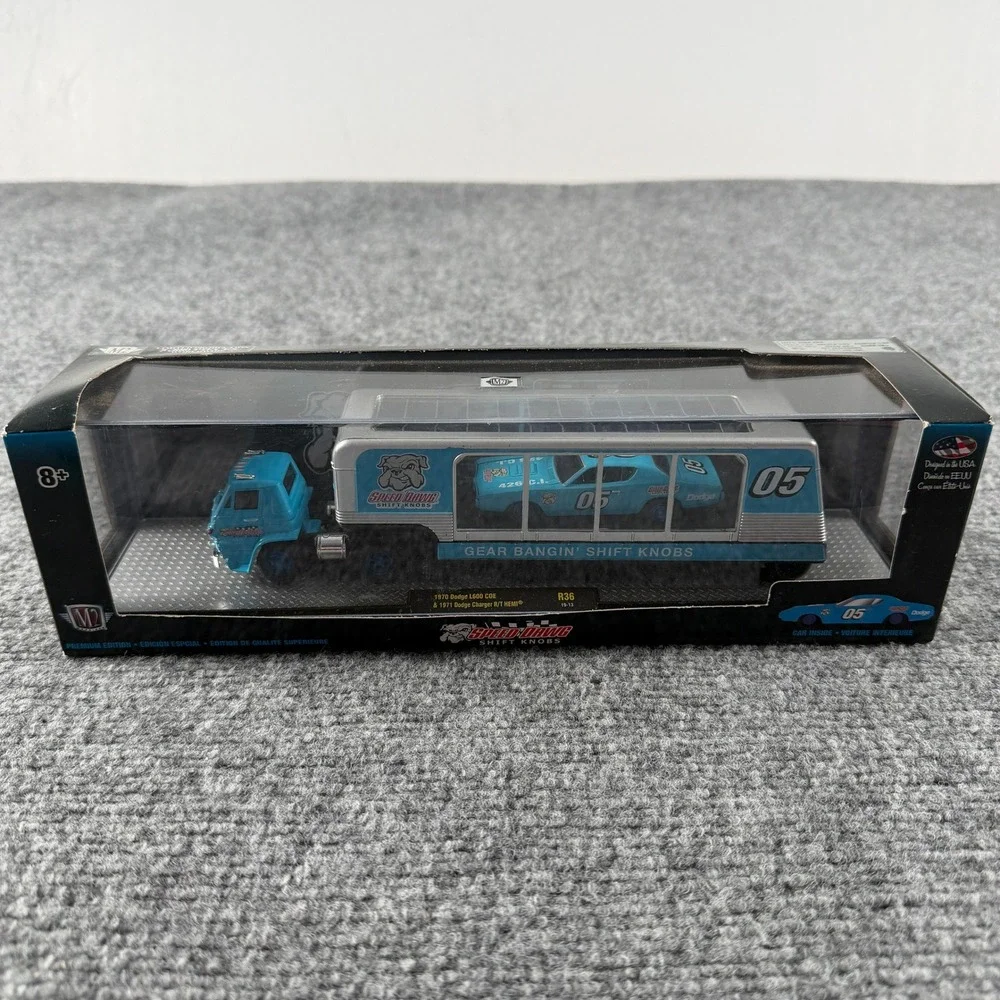 M2 Machines Auto-Hauler 1:64 Blue Dodge L600 Charger R36 Speed Dawg HEMI